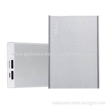Luxury Aluminum Power Banks, 6,000mAh Capacity, Measures 101 x 71 x 18mm